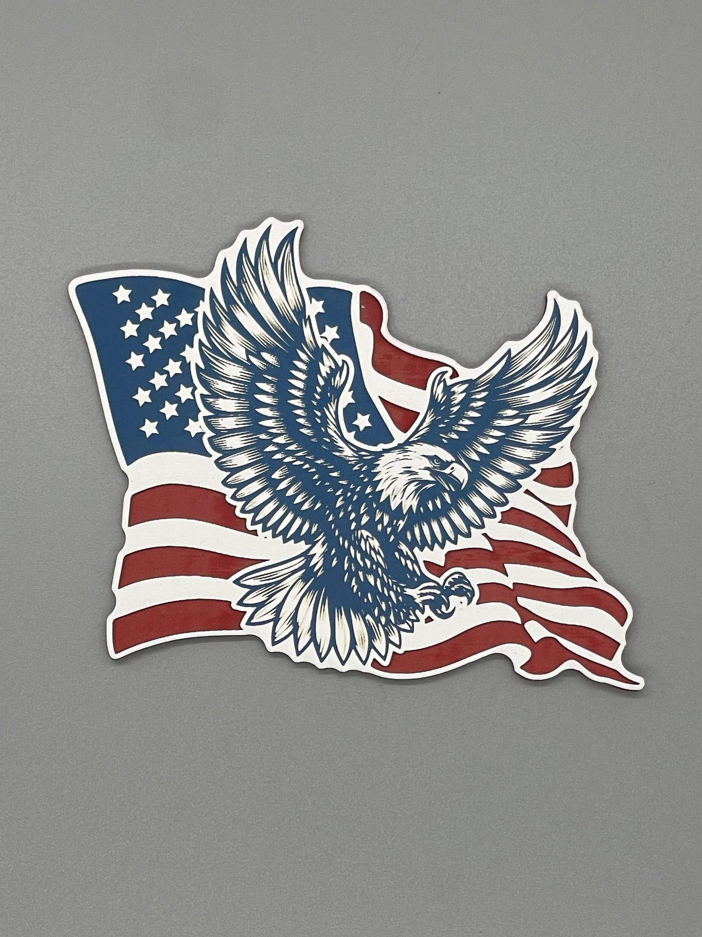 Eagle American Flag acrylic patch
