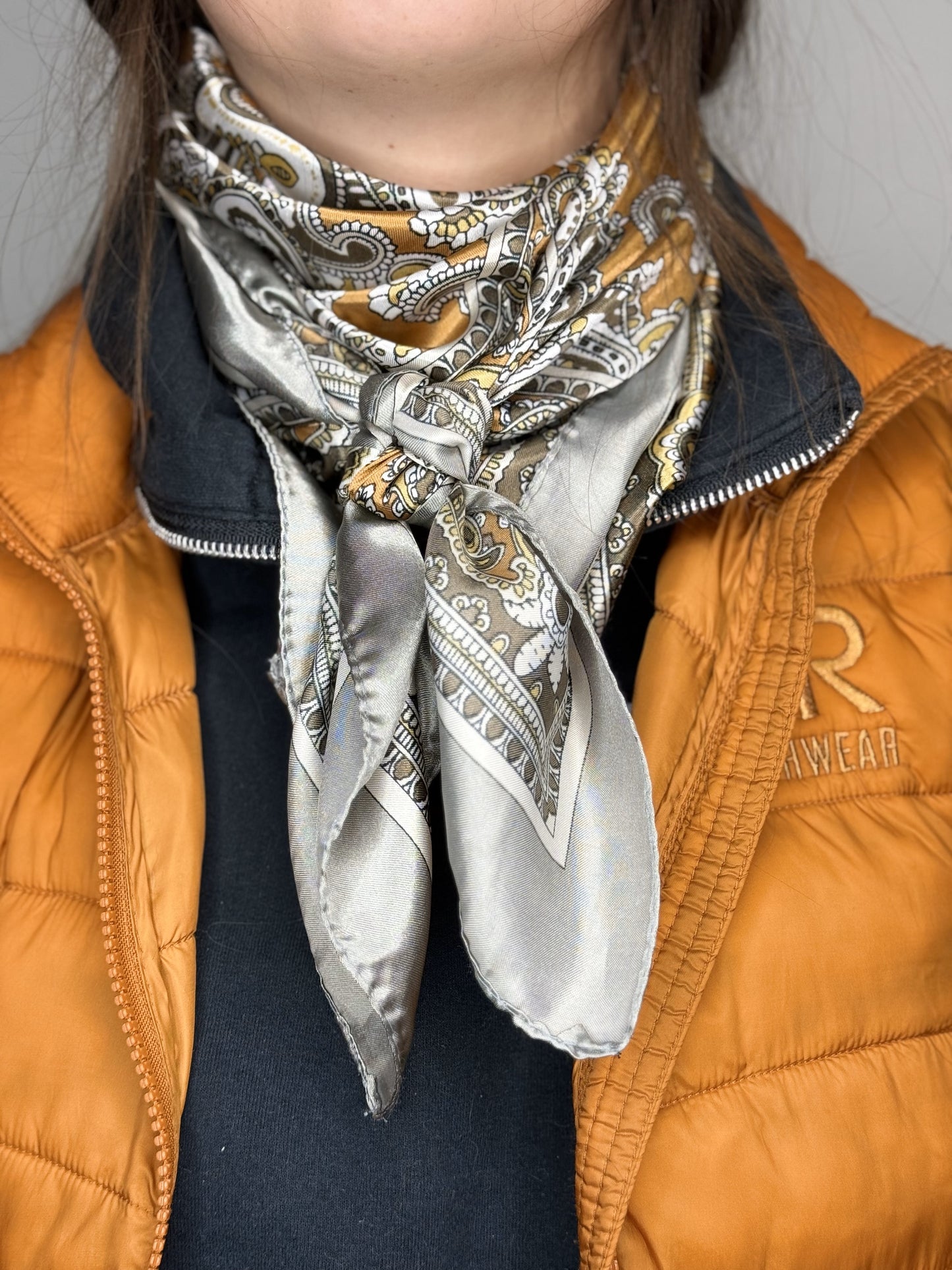Golden Dusk Wild Rag – Classic Western Sophistication