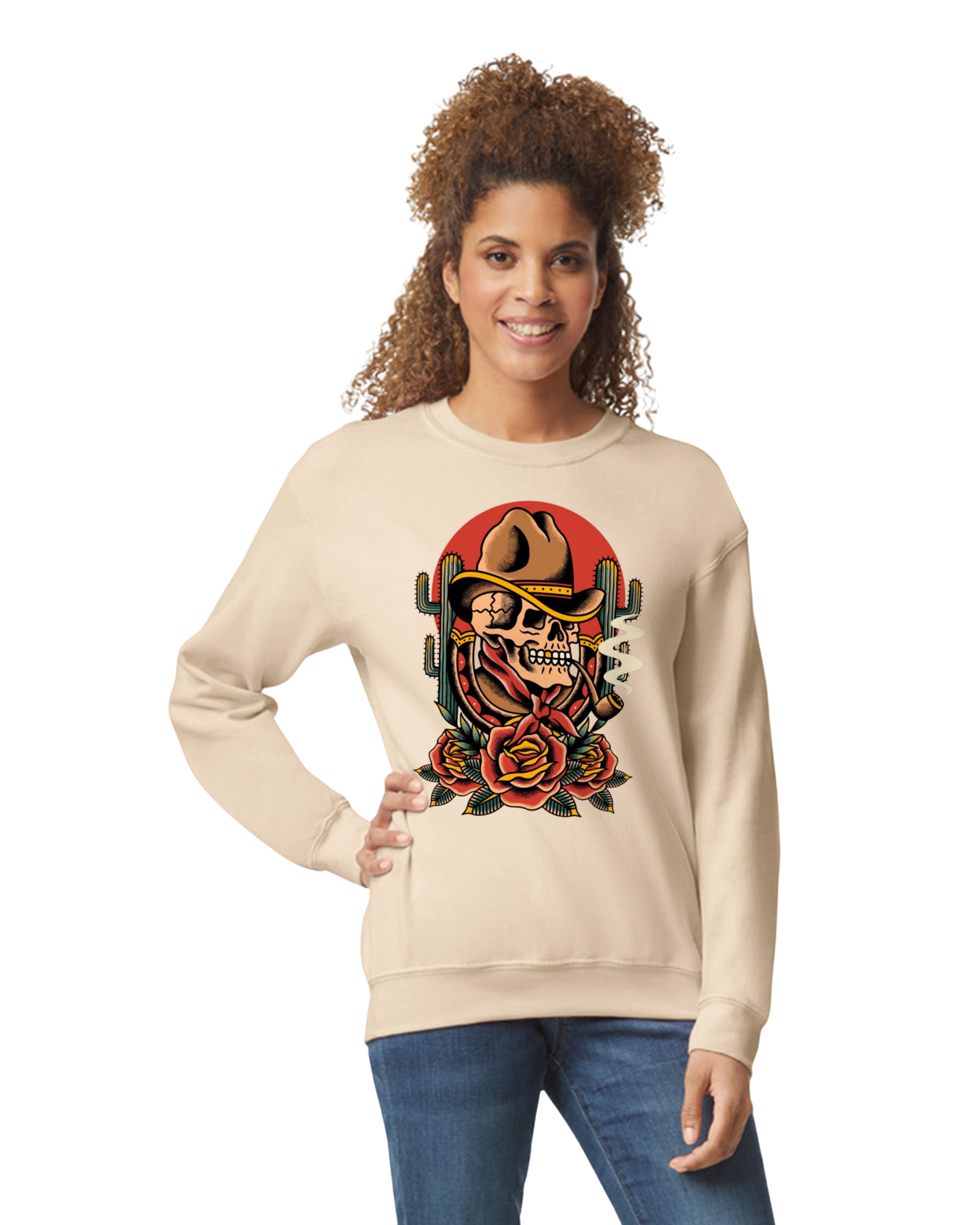 Desert Outlaw Skull Sweatshirt