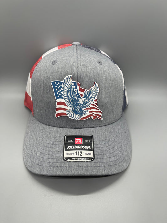 Eagle in Flight American Flag Hat