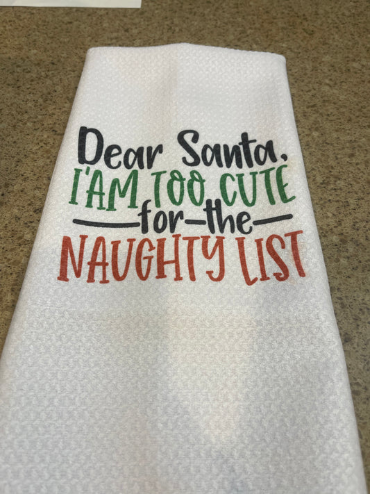 Dear Santa Dish Towel