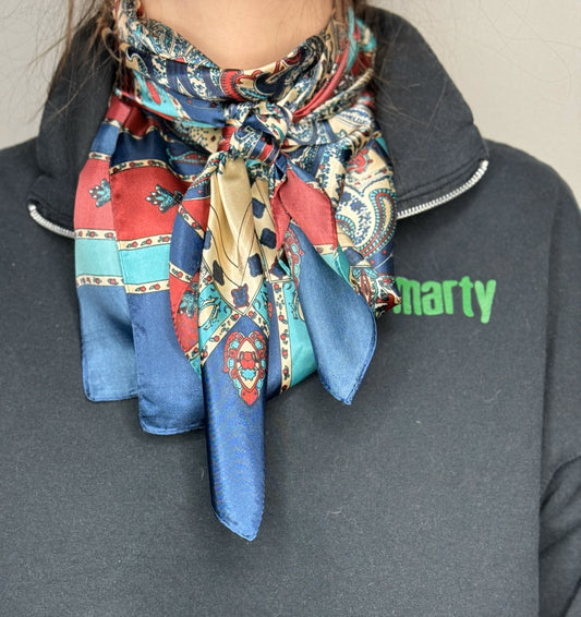 Heritage Patchwork Wild Rag – A Timeless Western Statement